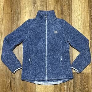 The North Face TNF Womens Osito 2 Full Zip Raschel Fleece Jacket M Coastal Blue
